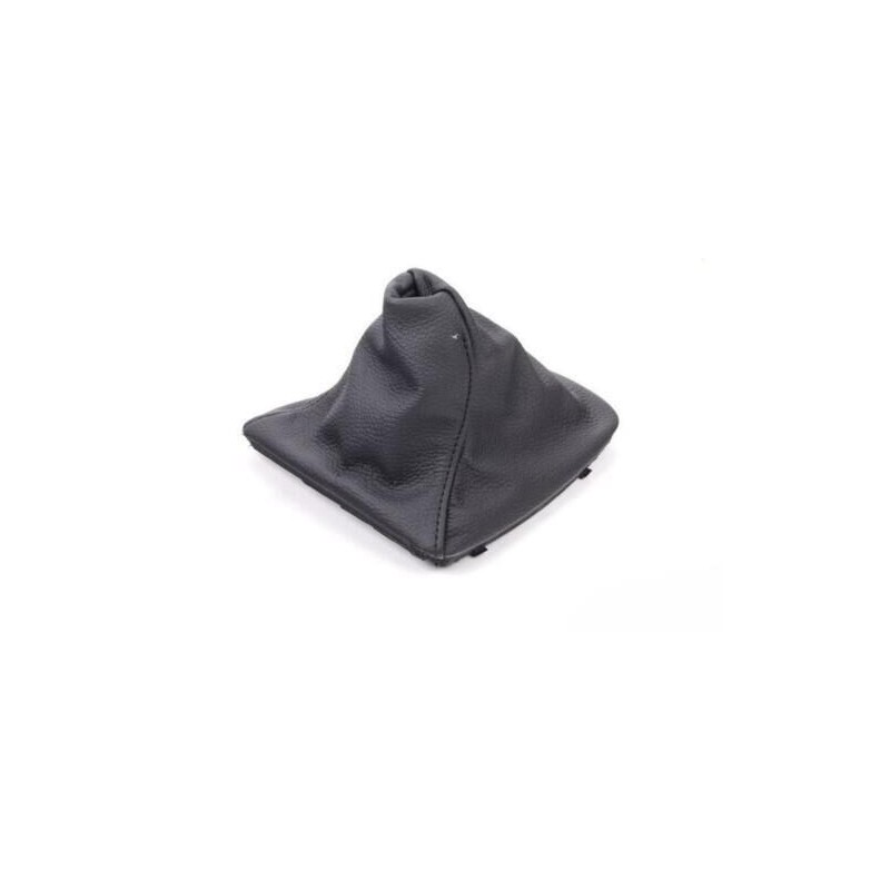 Housse de levier de vitesses manuel en cuir noir pour conduite à droite - Pièce d'origine BMW 25117595283