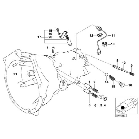 Kit de réparation de ressort de transmission manuelle - Pièce d'origine BMW 23317506947