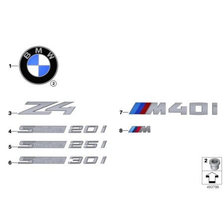 Insigne M - Pièce d'origine BMW 51148090642