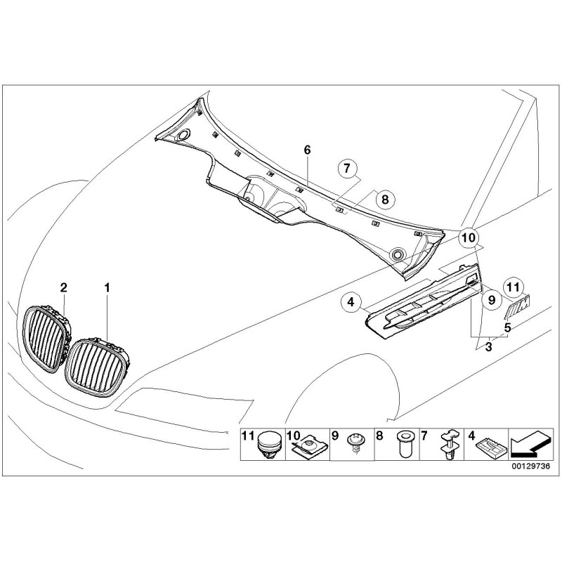 Emblème ///M - Pièce d'origine BMW 51142492942 Emblème ///M - Pièce d'origine BMW 51142492942