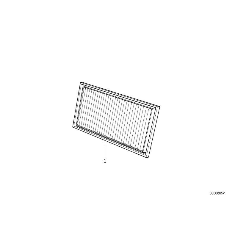Filtre à micro - Pièce d'origine BMW 64311390870 Filtre à micro - Pièce d'origine BMW 64311390870
