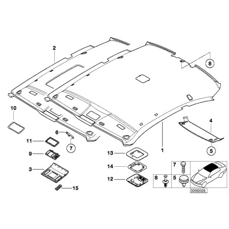 BMW/Support de l'alarme - Pièce d'origine BMW51448243666