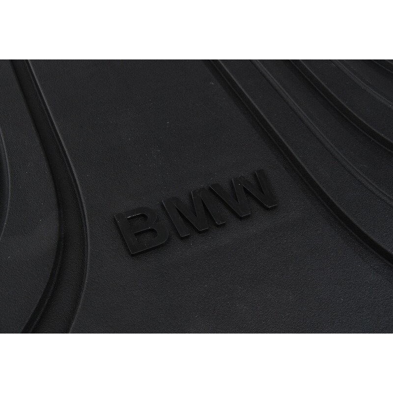 Ensemble de tapis de sol en caoutchouc arrière de la ligne de base BMW - Pièce d'origine BMW51472350421