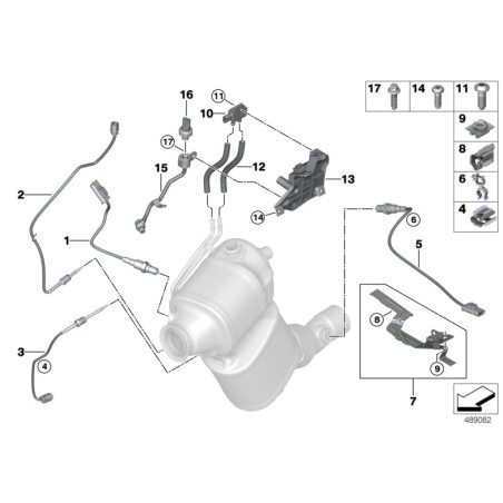 BMW/Connexion de prise de support - Blanc - Pièce d'origine BMW61131378997