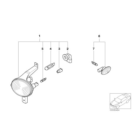 BMW/Douille d'ampoule - Pièce d'origine BMW63126908407