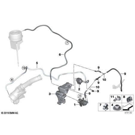 BMW/Collier de câble - Pièce d'origine BMW61138368029