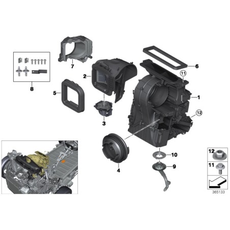 BMW/Drainage de condensation d'eau - Pièce d'origine BMW64119262789