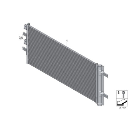 BMW/Condenseur de climatisation avec sécheur - Pièce d'origine BMW64539271207