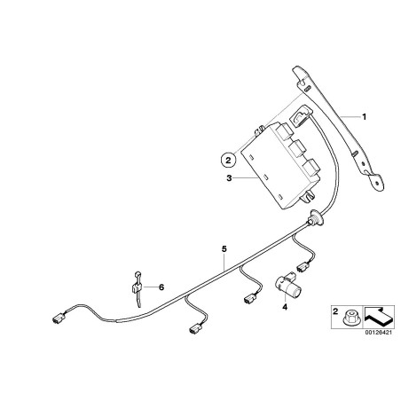 BMW/Unité de contrôle - Pièce d'origine BMW66209129815