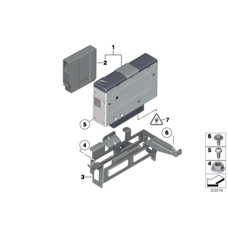 BMW/Couvercle de couverture - Pièce d'origine BMW61136905200