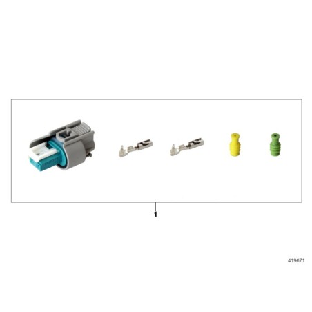 Kit de réparation de prise de connecteur électrique - Pièce d'origine BMW 61132359999