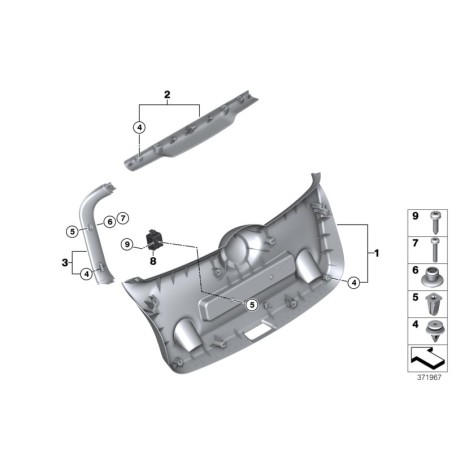 BMW/Écrou expansible - Pièce d'origine BMW51138253546