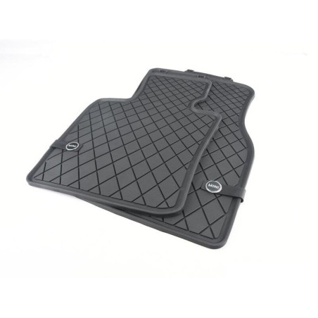 Tapis de sol en caoutchouc avant d'usine BMW - Ensemble noir - Pièce d'origine BMW51472354155