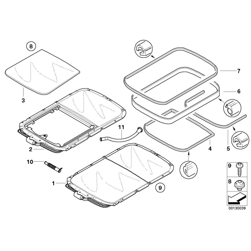 BMW/Joint d'étanchéité - Pièce d'origine BMW54107039723