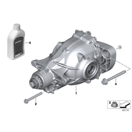 Fluide de différentiel BMW/Hypoid - G3 - Pièce d'origine BMW83222413512