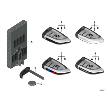 Batterie BMW/Keyfob - Pièce d'origine BMW66126912985