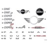 Insigne d'emblème de badge de Countryman Autocollant Signe Chrome Count Ryman - Pièce d'origine MINI 51149811767/51149811768