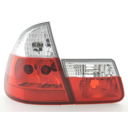 Kit feux arrière BMW Série 3 Touring type E46 99-02 blanc / rouge Kit feux arrière BMW Série 3 Touring type E46 99-02 blanc / rouge