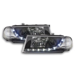 Phare Daylight LED DRL look Skoda Octavia type 1U 01-04 noir