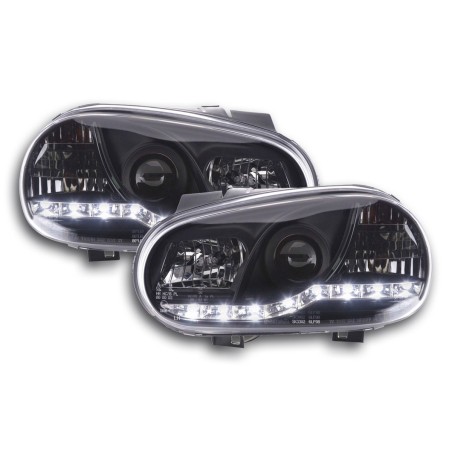 Phare Daylight LED DRL look VW Golf 4 type 1J 98-03 noir