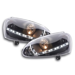 Phare Daylight LED feux de jour VW Golf 5 type 1K 03-08 noir