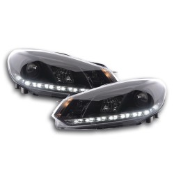 Phare Daylight LED feux de jour VW Golf 6 type 1K 08- noir