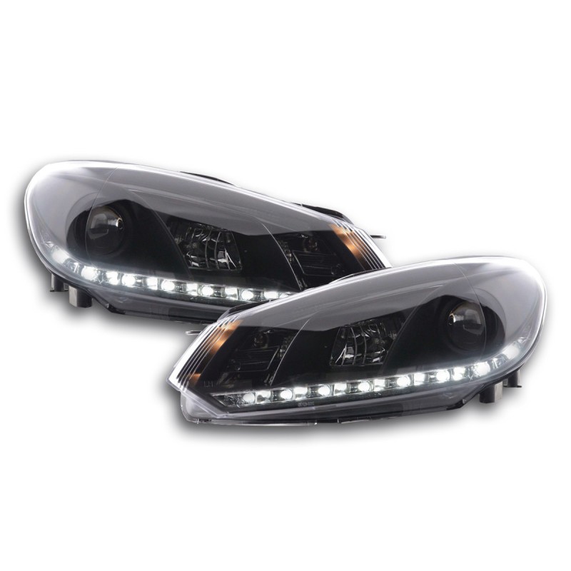 Phare Daylight LED feux de jour VW Golf 6 type 1K 08- noir
