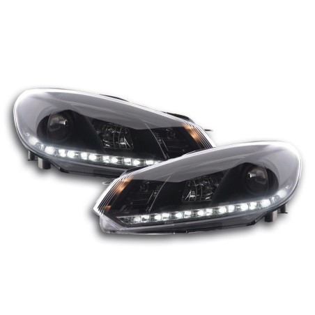 Phare Daylight LED feux de jour VW Golf 6 type 1K 08- noir Phare Daylight LED feux de jour VW Golf 6 type 1K 08- noir