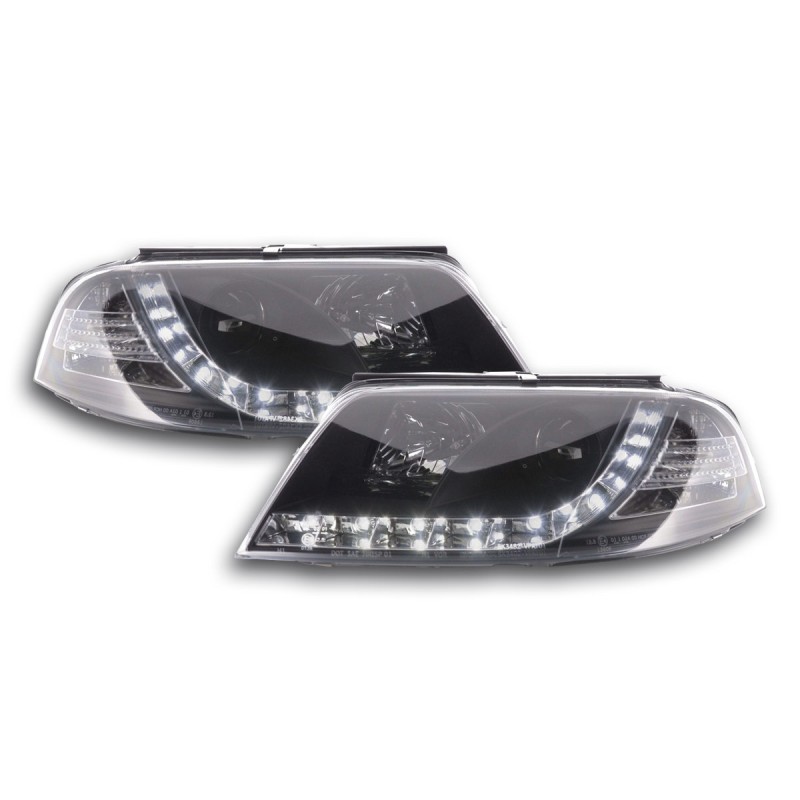 Phare Daylight LED look DRL VW Passat type 3BG 00-05 noir