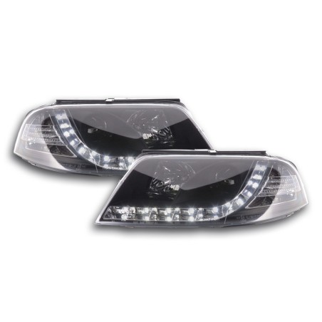 Phare Daylight LED look DRL VW Passat type 3BG 00-05 noir Phare Daylight LED look DRL VW Passat type 3BG 00-05 noir
