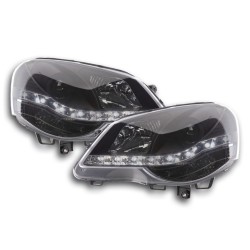 Phare Daylight LED look DRL VW Polo type 9N3 05-09 noir