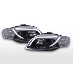 Phare Daylight LED DRL look Audi A4 type 8E 04-08 noir