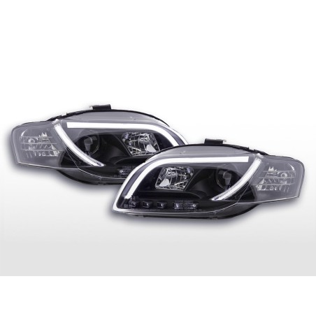 Phare Daylight LED DRL look Audi A4 type 8E 04-08 noir