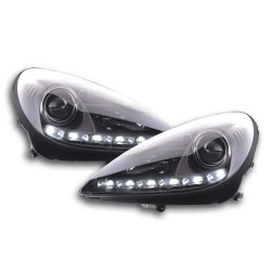Phares Xenon Daylight LED feux de jour Mercedes SLK R171 noir