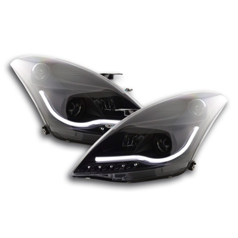 Phare Daylight LED DRL look Suzuki Swift 10-13 noir
