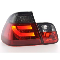 Kit feux arrières LED BMW Série 3 E46 Limo 98-01 rouge / noir