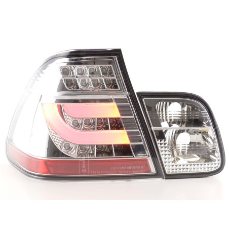 Kit feux arrière LED BMW Série 3 E46 Limo 02-05 chrome Kit feux arrière LED BMW Série 3 E46 Limo 02-05 chrome
