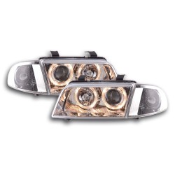 Phare Angel Eye Audi A4 type B5 95-99 chrome