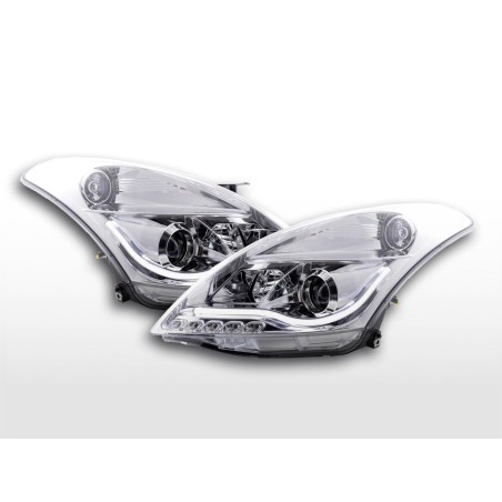 Phare Daylight LED DRL look Suzuki Swift 10-13 chrome Phare Daylight LED DRL look Suzuki Swift 10-13 chrome