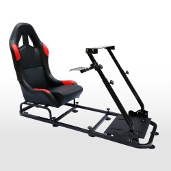 Siège de jeu FK Simulateur de course de siège de jeu eGaming Seats Monaco noir / rouge