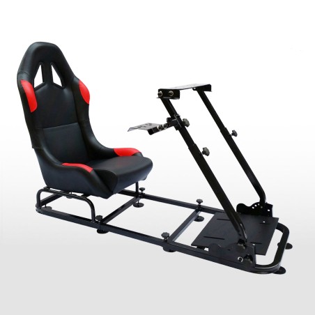 Siège de jeu FK Simulateur de course de siège de jeu eGaming Seats Monaco noir / rouge