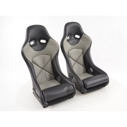 Sièges baquets FK sport Sièges baquets complets avec coque arrière en fibre de verre
