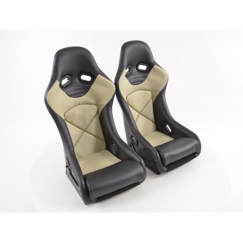 Sièges baquets FK sport Sièges baquets complets avec coque arrière en fibre de verre