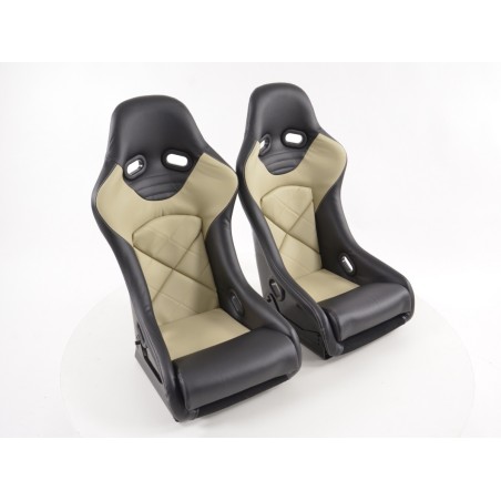 Sièges baquets FK sport Sièges baquets complets avec coque arrière en fibre de verre Sièges baquets FK sport Sièges baquets complets avec coque arrière en fibre de verre