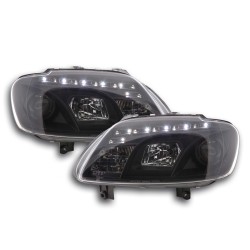 Phare Daylight LED DRL look VW Touran Type 1T / VW Caddy Type 2K noir