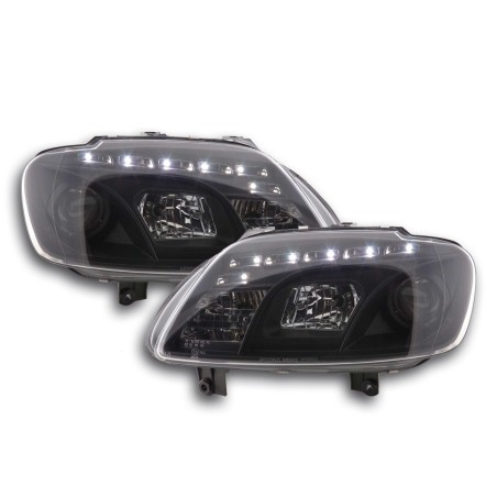 Phare Daylight LED DRL look VW Touran Type 1T / VW Caddy Type 2K noir Phare Daylight LED DRL look VW Touran Type 1T / VW Caddy Type 2K noir