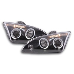Jeu de phares angel eyes Ford Focus 2 05-08 noir