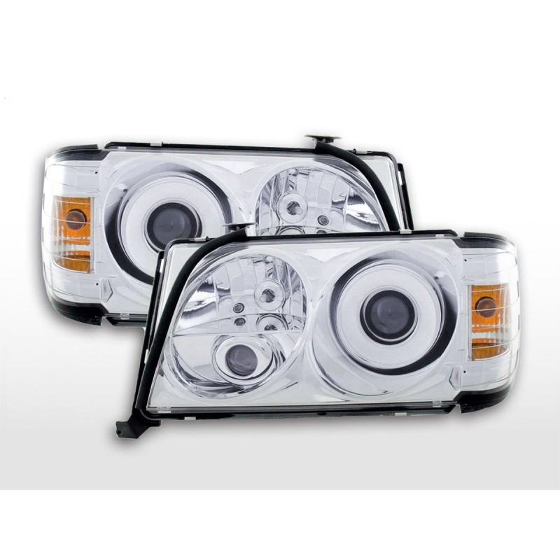 Phares pour Mercedes Classe E type W124 94-96 chrome