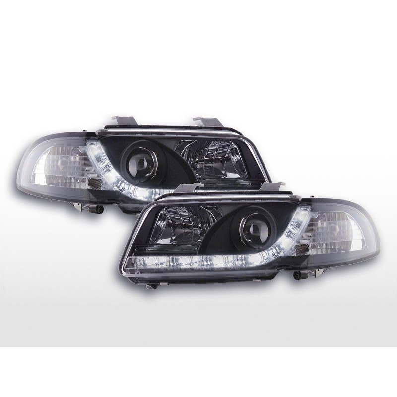 Phares Daylight LED Feux de jour LED Audi A4 B5 8D 94-99 noir