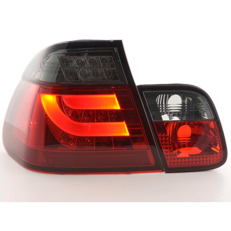 Kit feux arrières LED BMW Série 3 E46 Limo 02-05 rouge / noir